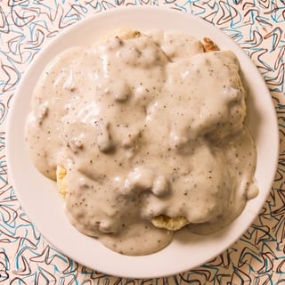 2 Sausage Gravy Biscuit